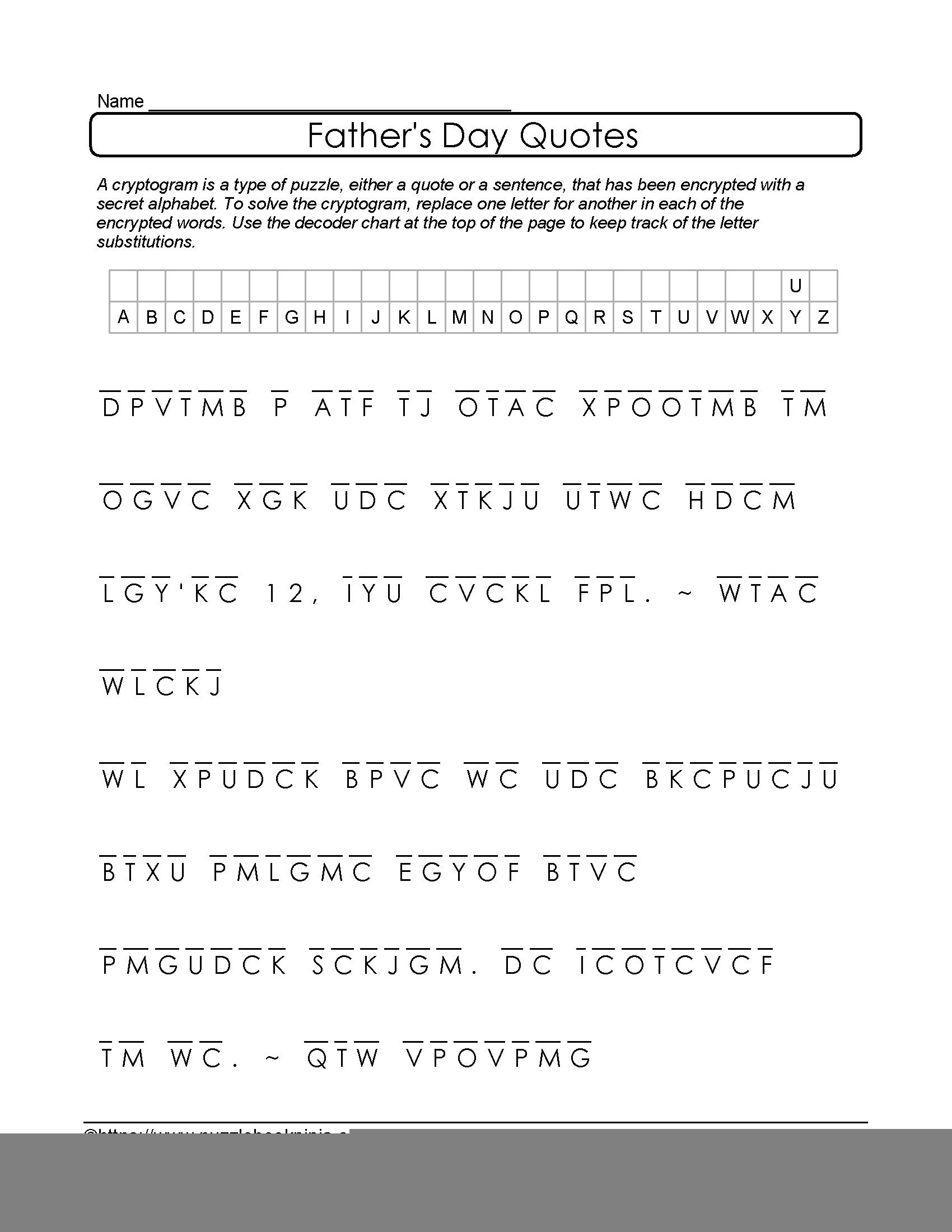 Printable Cryptograms Free For Adults Rossy Printable