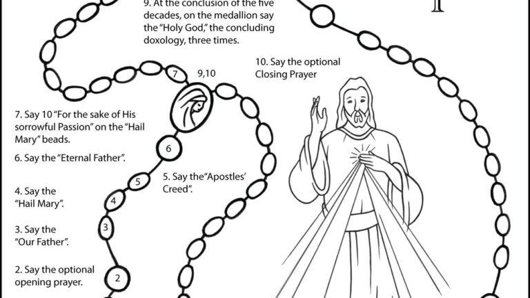 Printable Divine Mercy Coloring Page HanafvWarner