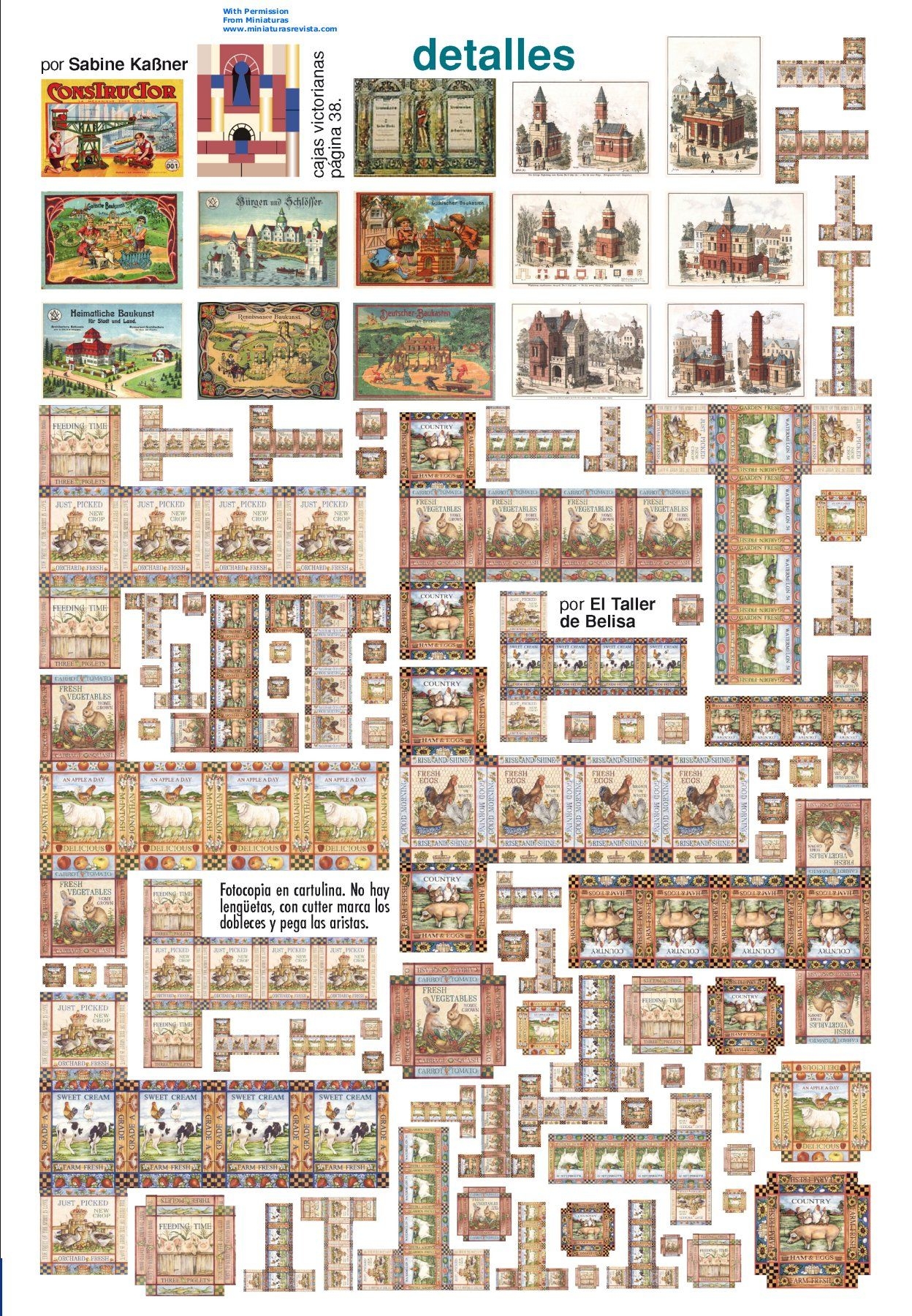 Printable Dollhouse Miniatures
