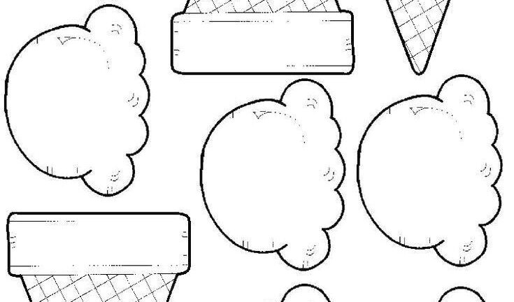 Printable Ice Cream Cone Template Build Your Own Ice Vrogue Co