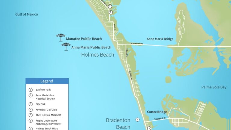 Printable Map Of Anna Maria Island Florida Cynde Dorella