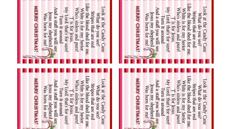 Printable Meaning Of The Candy Cane Printable New Year Banners