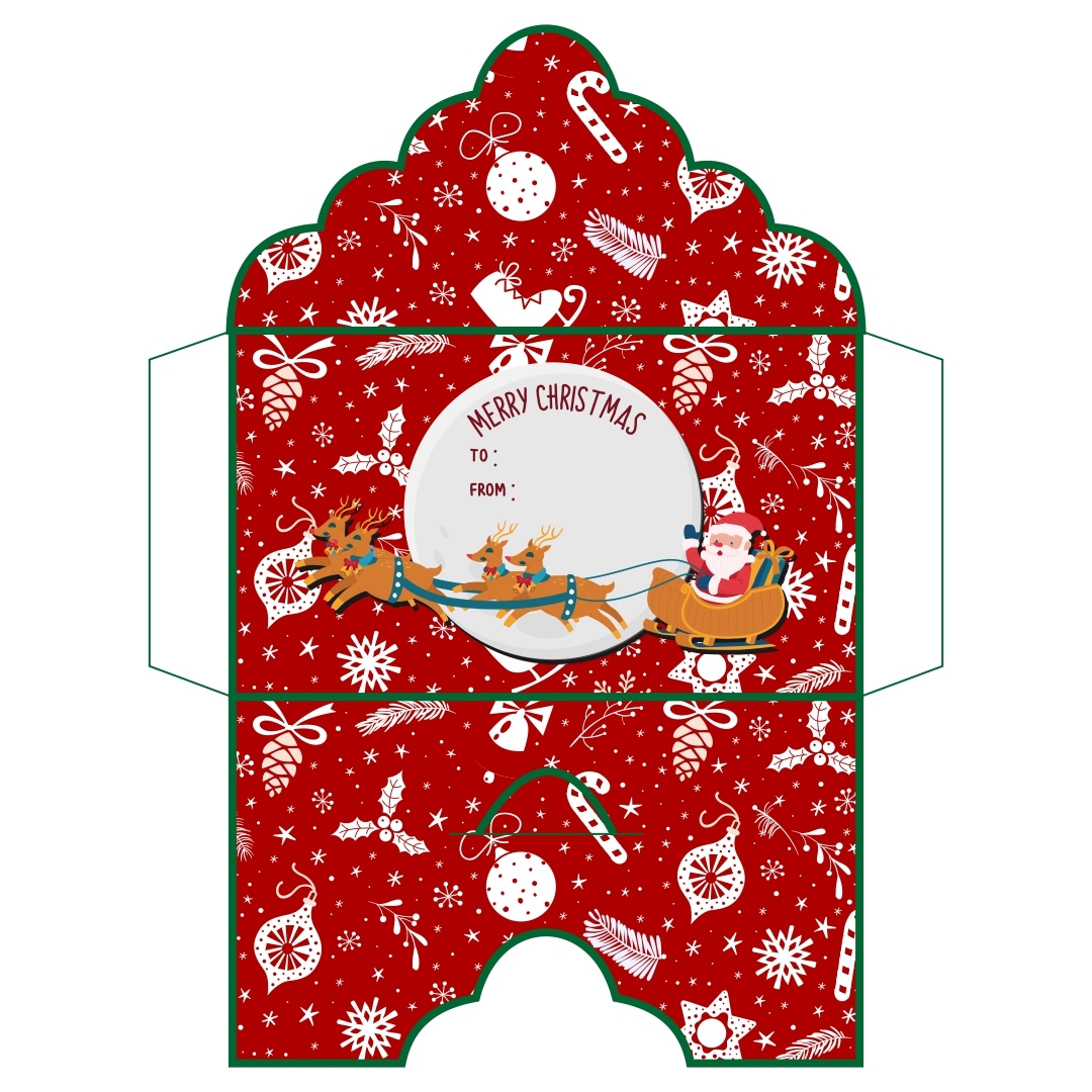 Printable Money Envelope Template Christmas