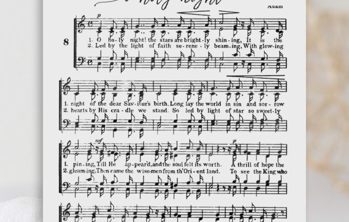Printable O Holy Night Piano Sheet Music