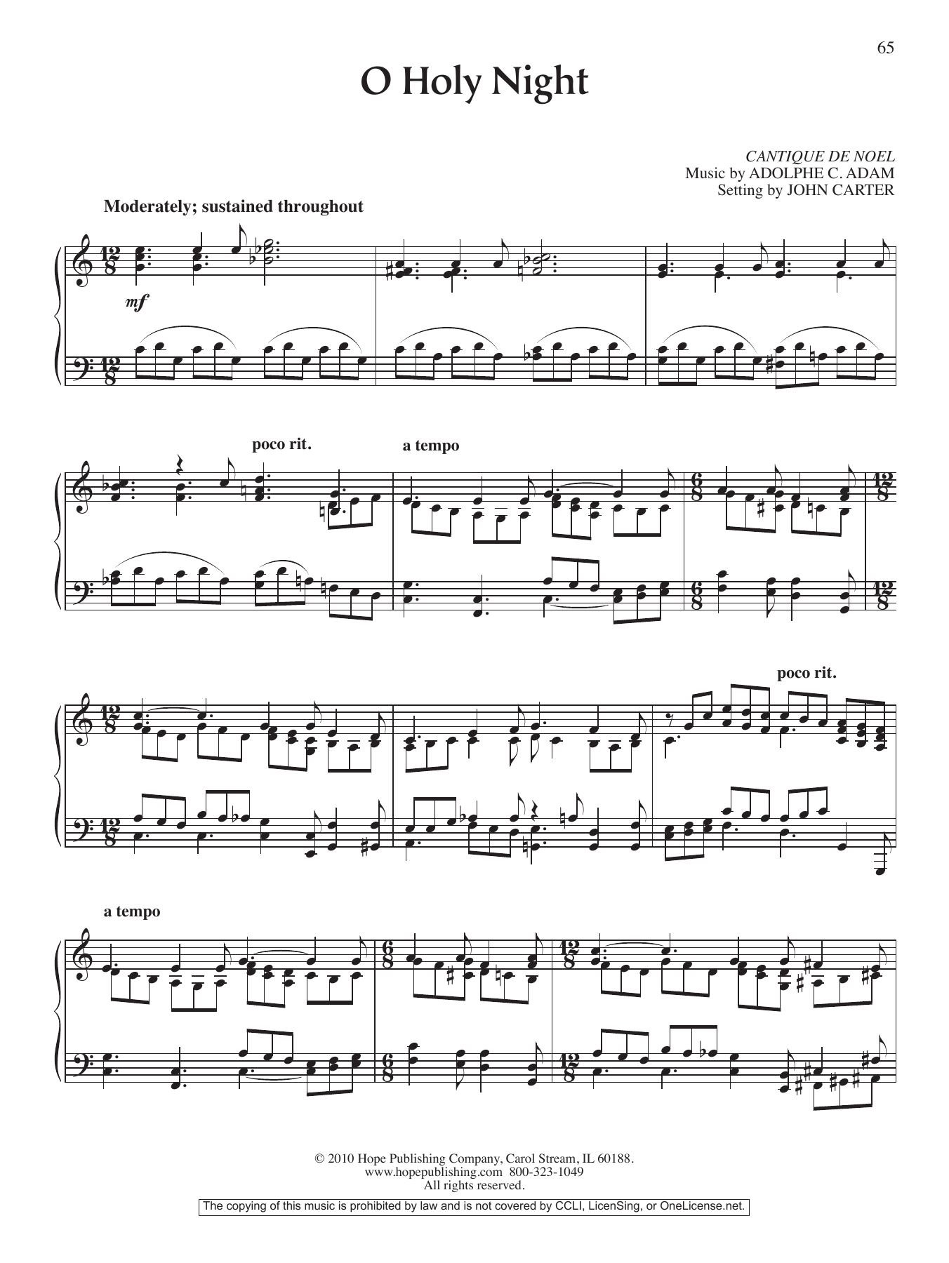 Free Printable Sheet Music O Holy Night