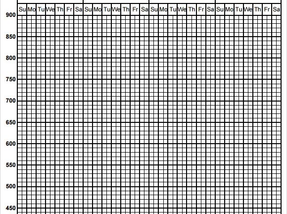 Printable Peak Flow Chart Pdf Printable Word Searches