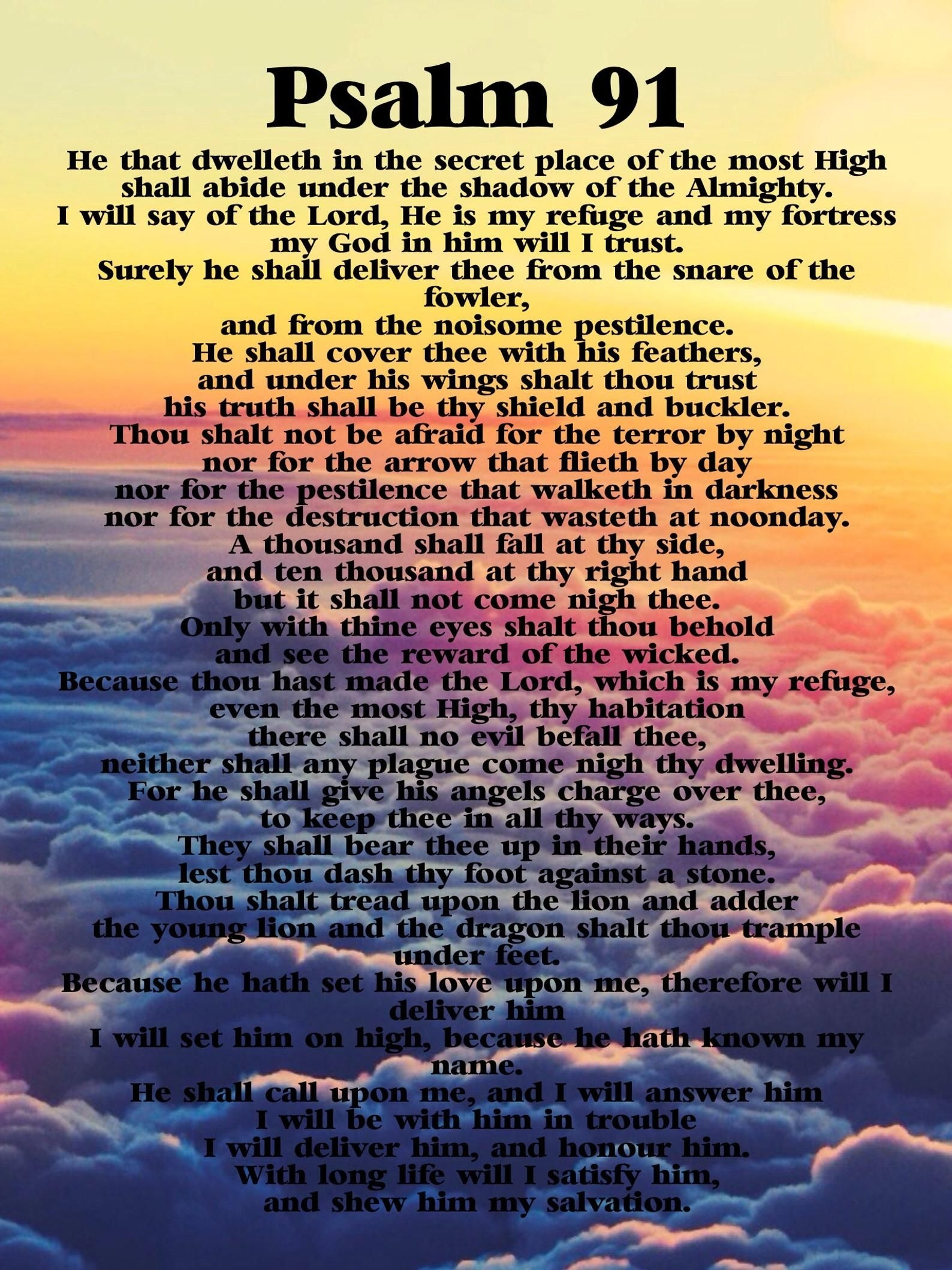 Printable Psalm 91 Kjv