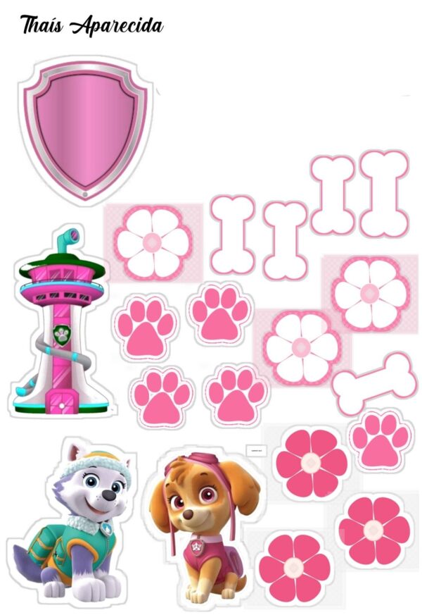 Printable Skye Paw Patrol Cake Topper
