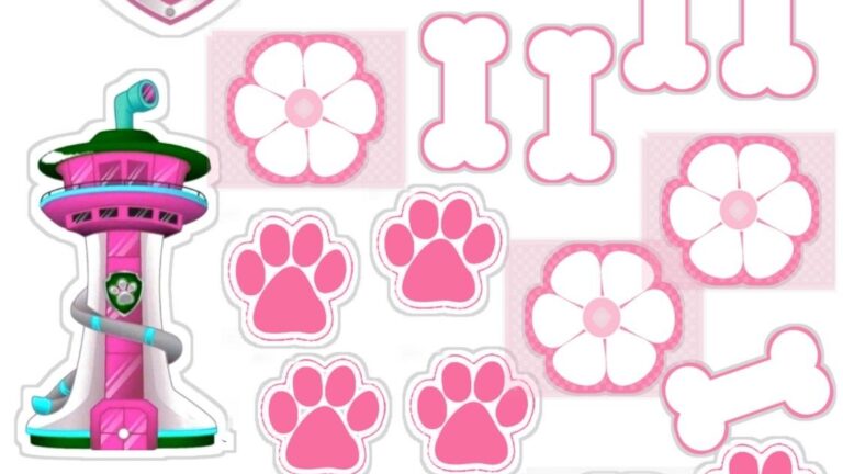 Printable Skye Paw Patrol Cake Topper Printable New Year Banners