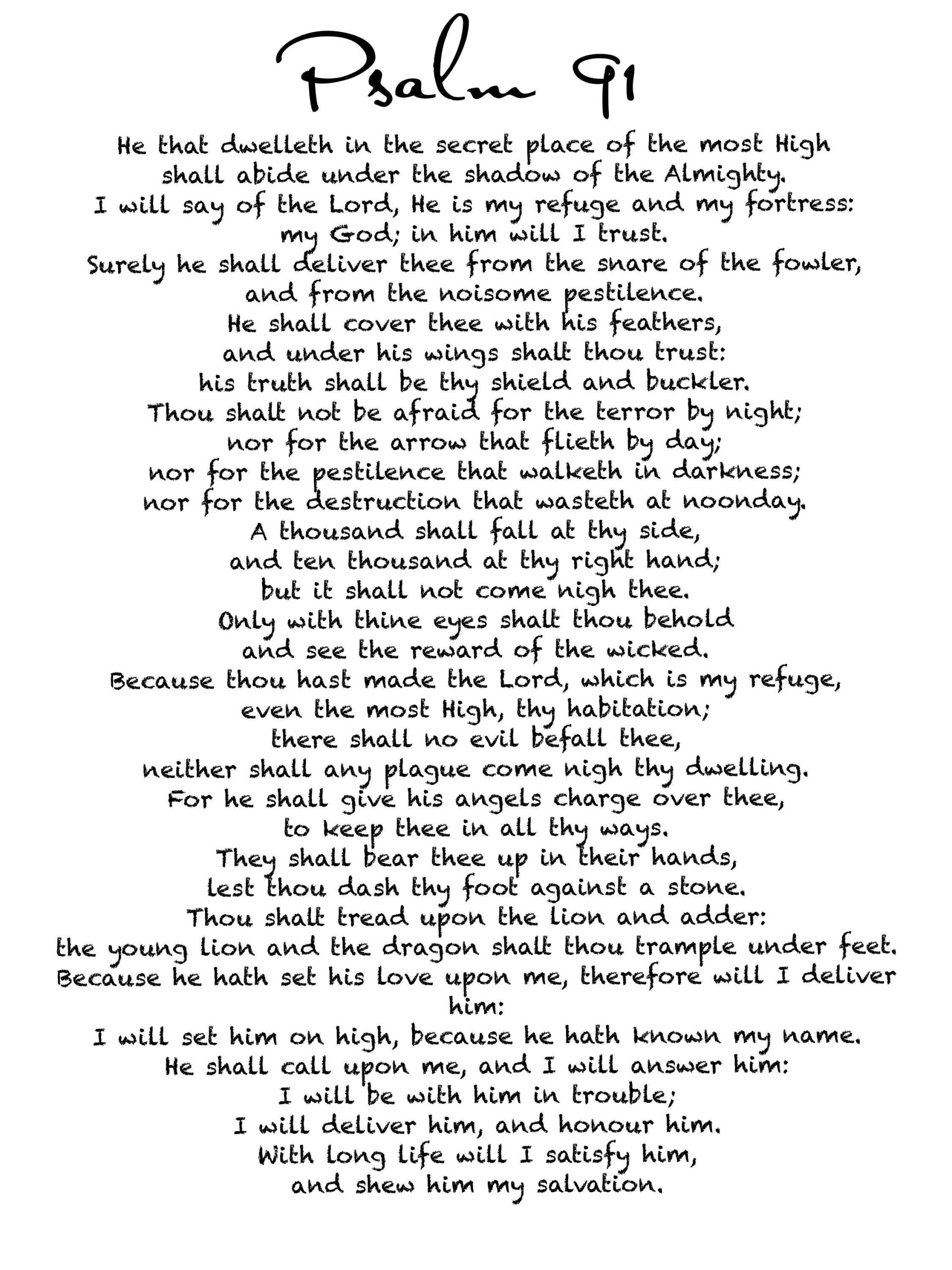Psalm 91 Images