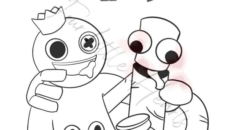 Rainbow Friends Coloring Pages Printable