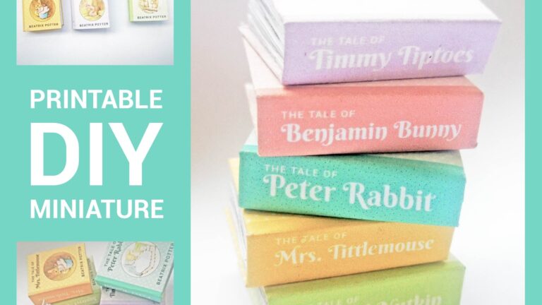 Readable Miniature Book Pages Printable
