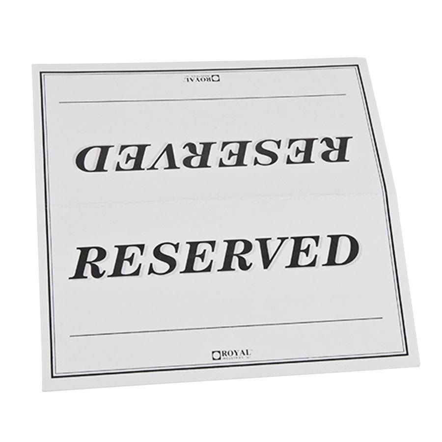 Reserved Table Sign Template Dev Onallcylinders