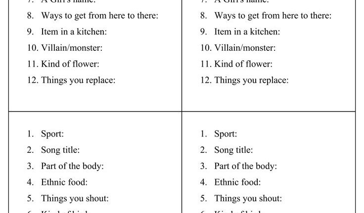 Scattergories Lists 6 Free PDF Printables Printablee