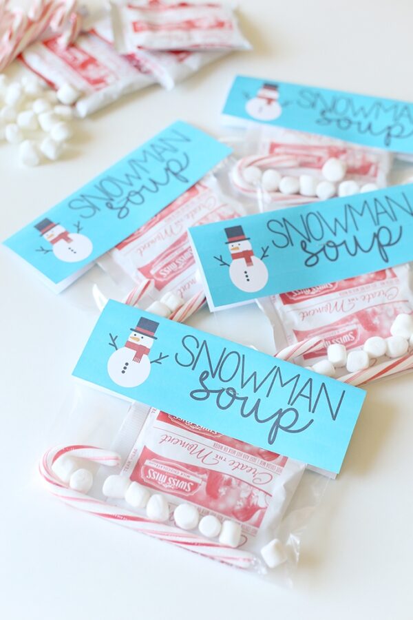 Snowman Soup Free Printable Bag Toppers