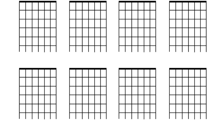 String Guitar Free Blank Templates Guitar Chord Chart Guitar Chords