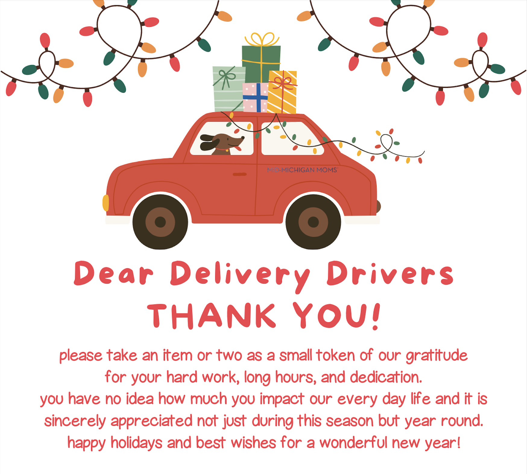 Thank You Delivery Drivers Printable Vrogue Co