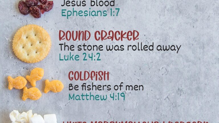 The Easter Story Snack Mix Printable Tag And Bag Topper Etsy