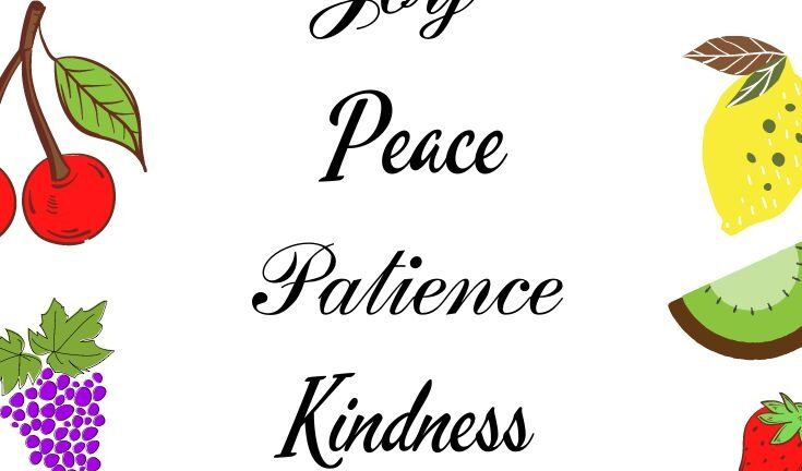 The Fruit Of The Spirit Is Love Peace Kindness Goodness And Self