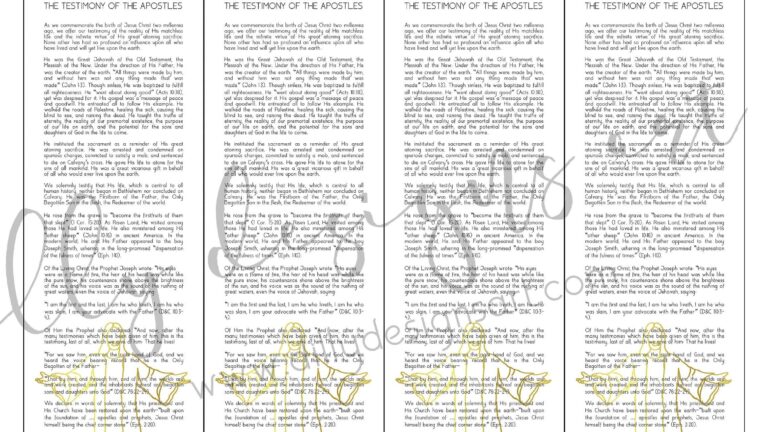 The Living Christ Free Printable