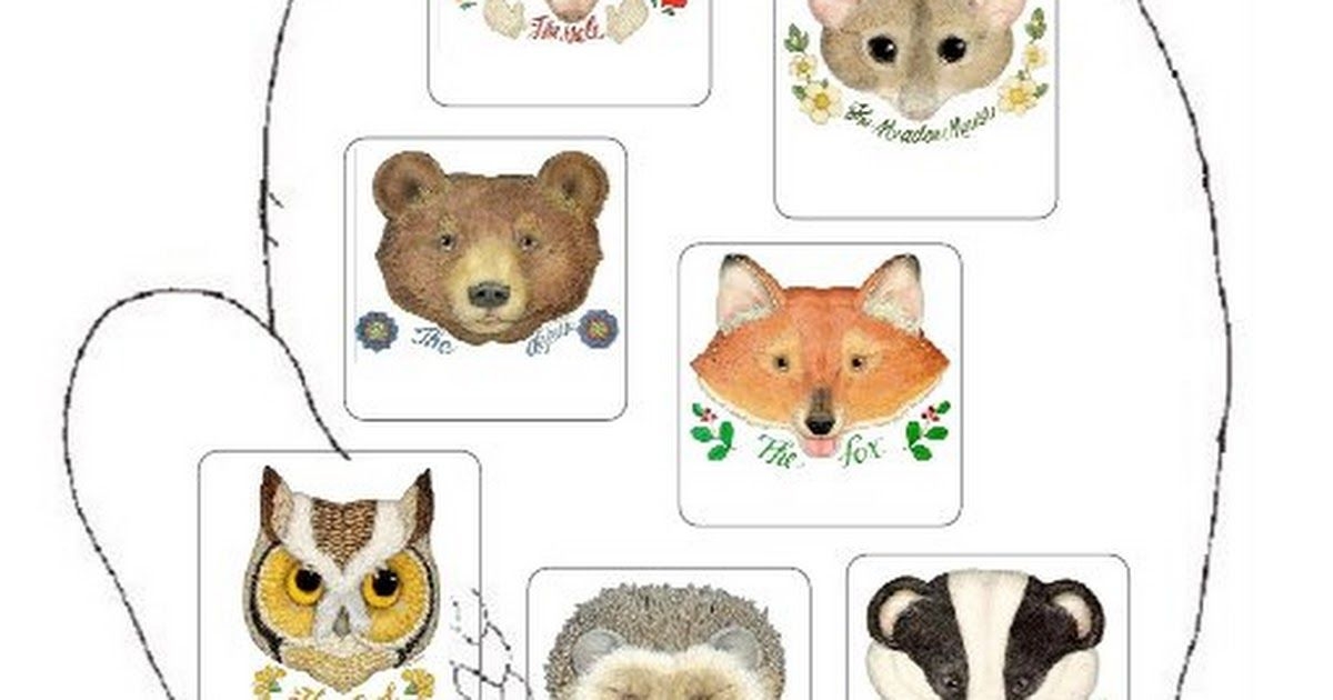 Animals From The Mitten Printables