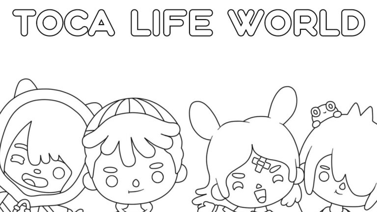 Toca Boca Coloring Pages Printable Printable Templates