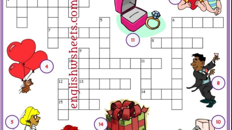 Valentine S Day Crossword Puzzle Printable Printable Word Searches