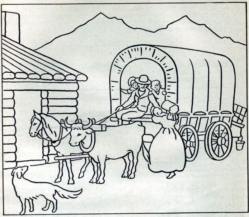 Vintage Pioneer Life Coloring Pages Coloring Books Coloring Pages