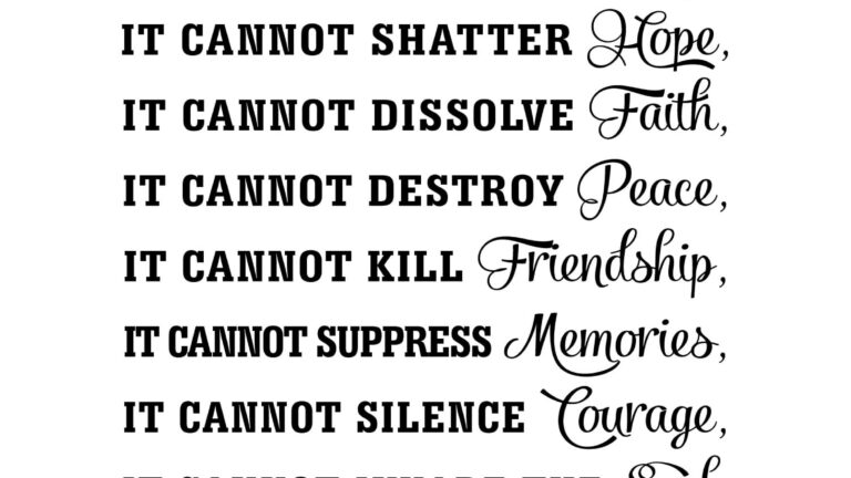 What Cancer Cannot Do Printable Poem