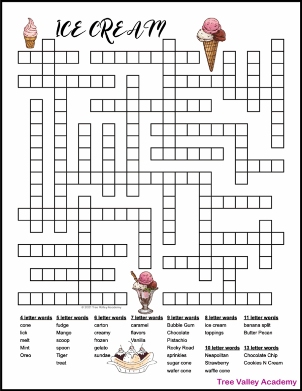Word Fill In Puzzles Printable