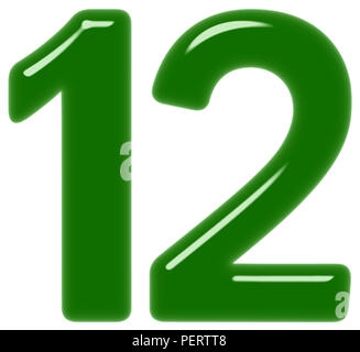 12 12 Chiffre Isol Sur Fond Blanc 3D Render Photo Stock Alamy