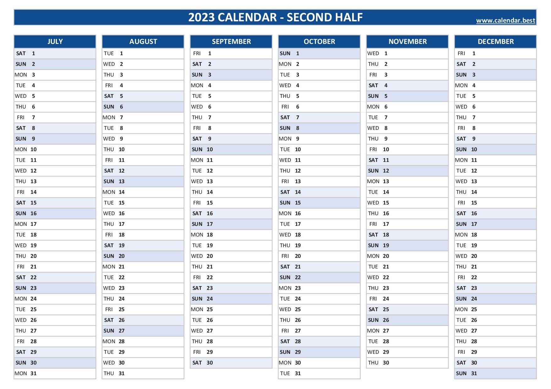 2023 Calendar Free Printable PDF Templates Calendarpedia 52 OFF