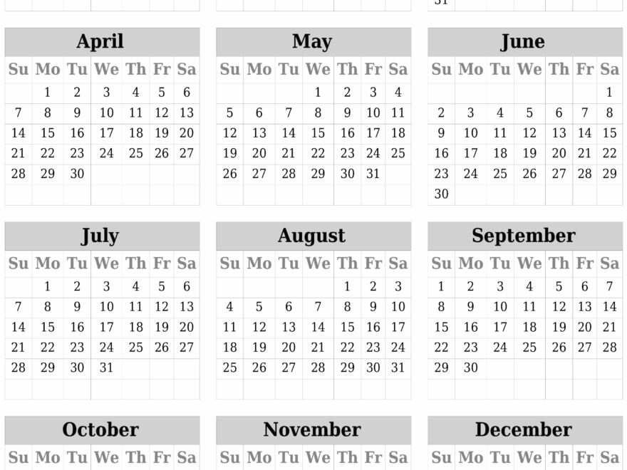 2024 2025 2026 2027 Free Printable Calendars And Planners PDF