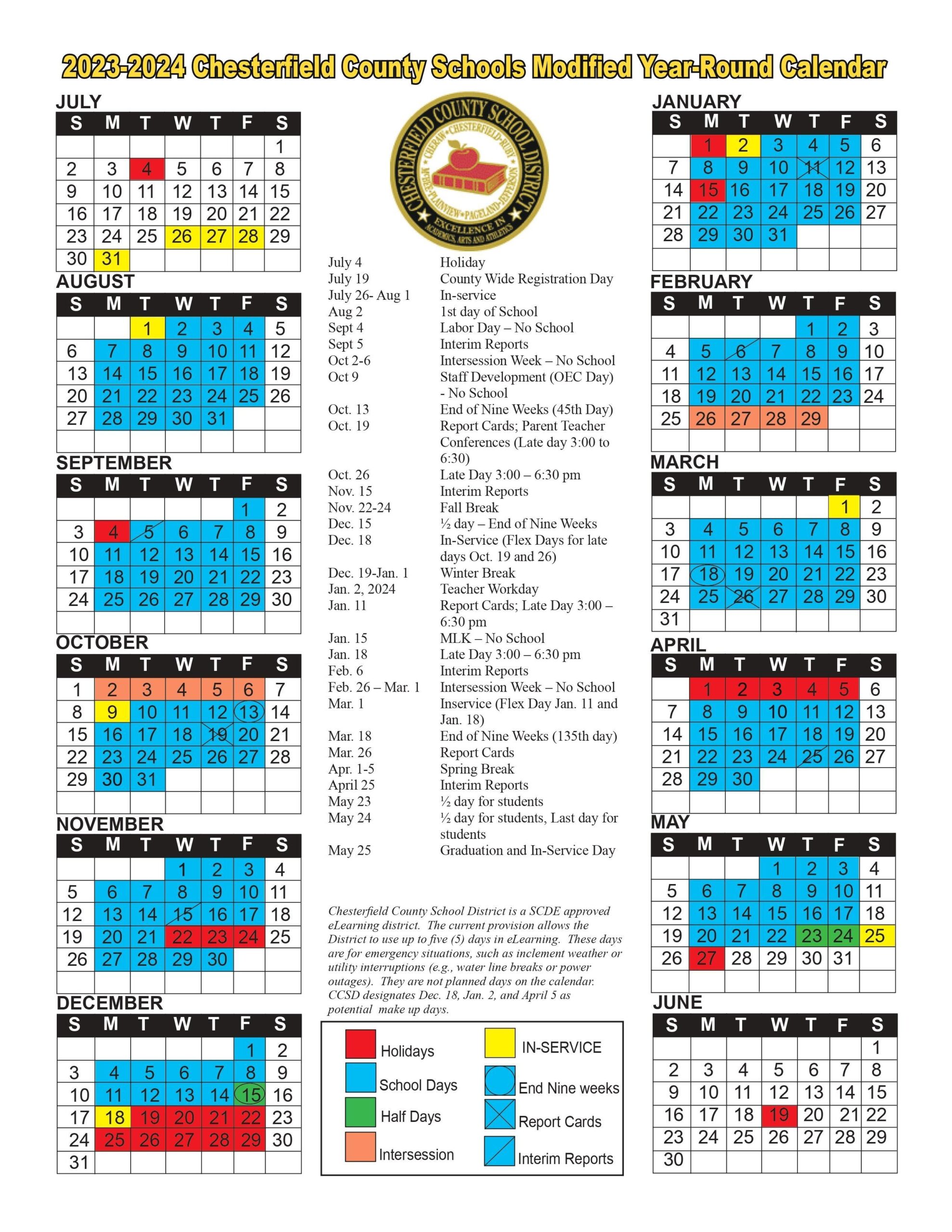 Printable School Calendar 2026