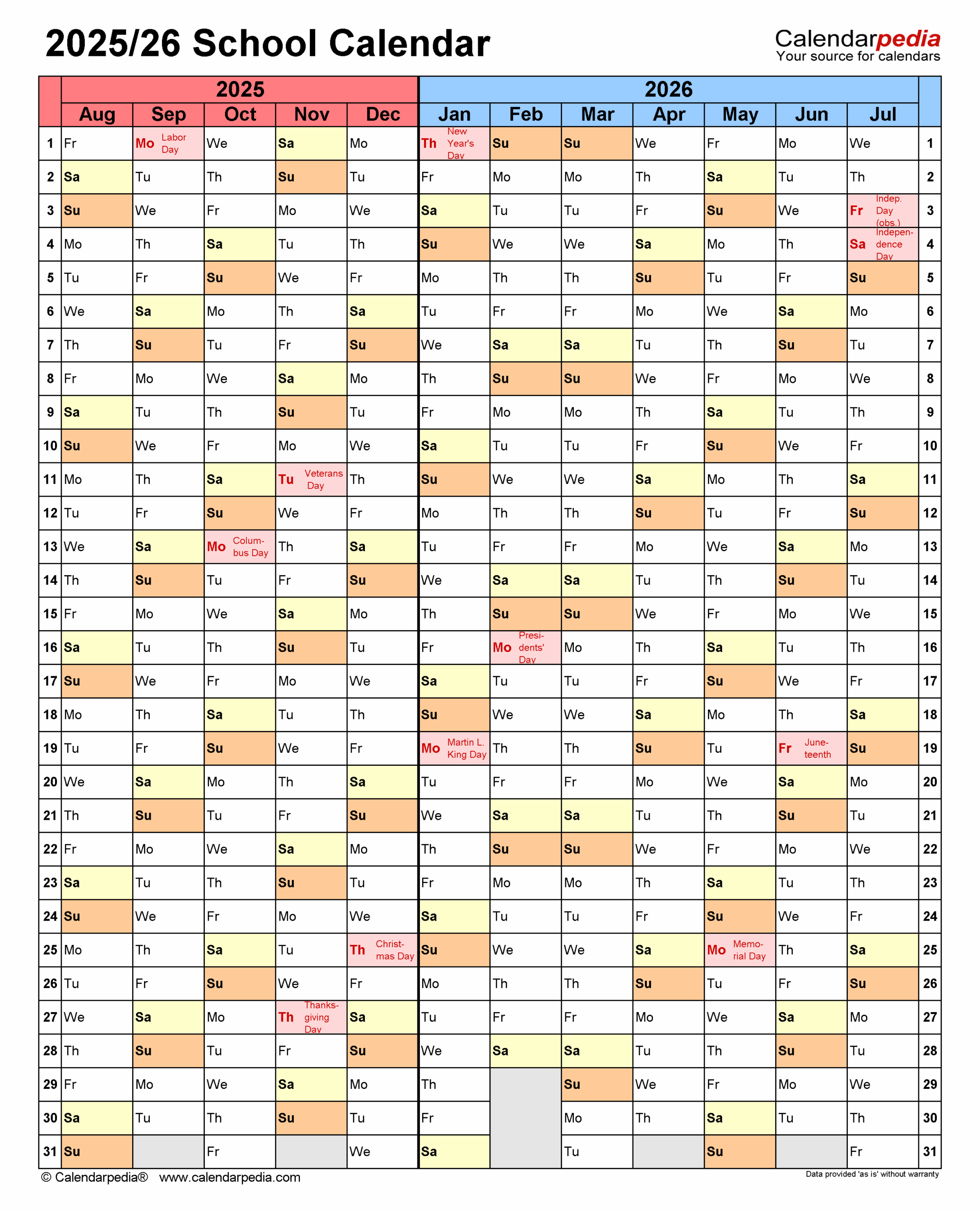 2025 2026 School Calendar Template Pdf Compressor Consuelo R Giles