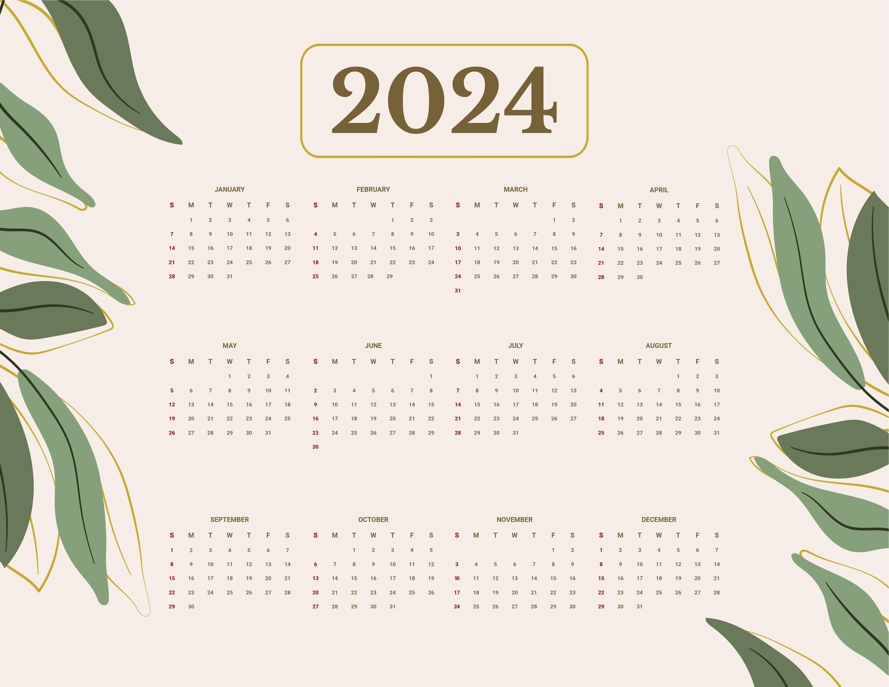 2025 Calendar Download Word Kareem Hope