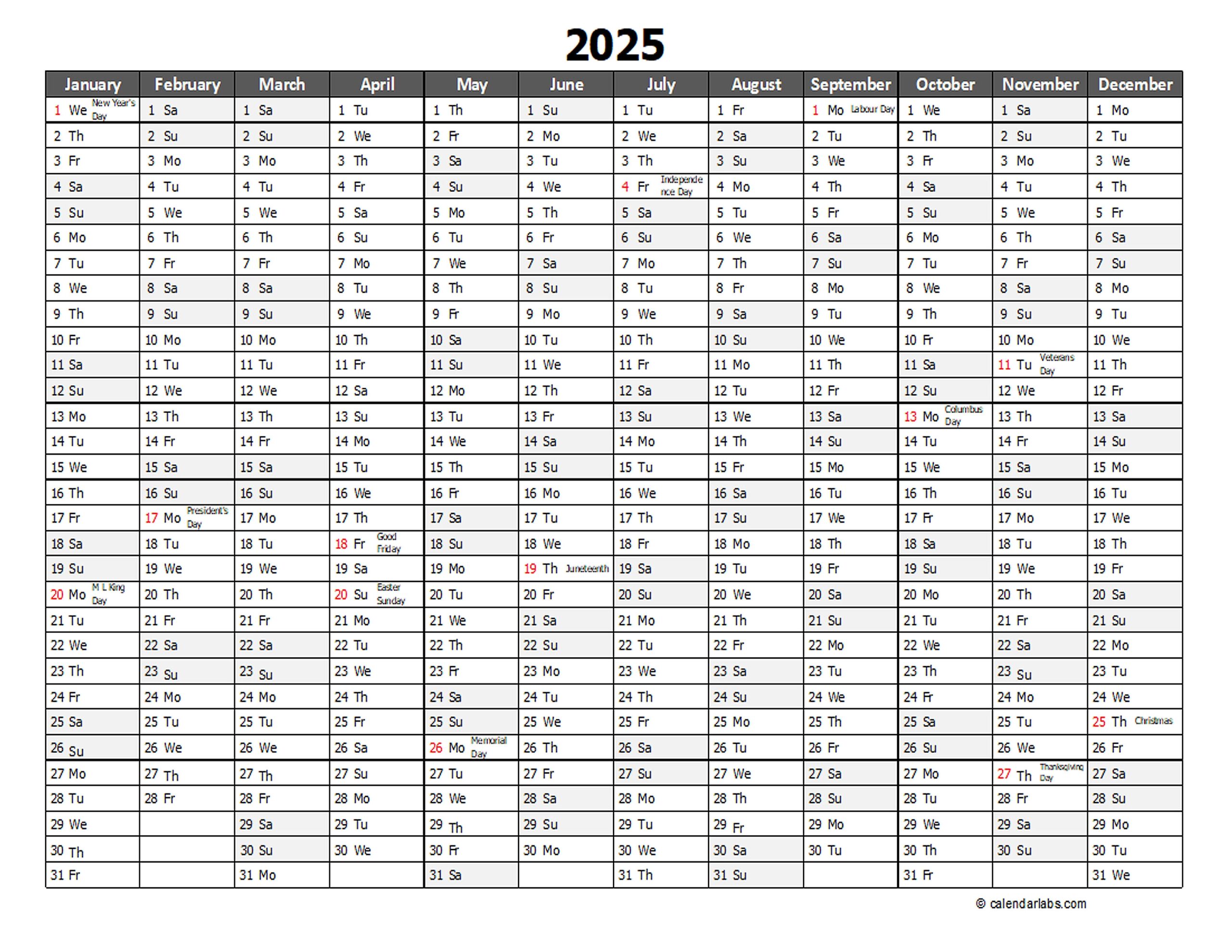 2025 Calendar In Excel Download Chad D Barnett