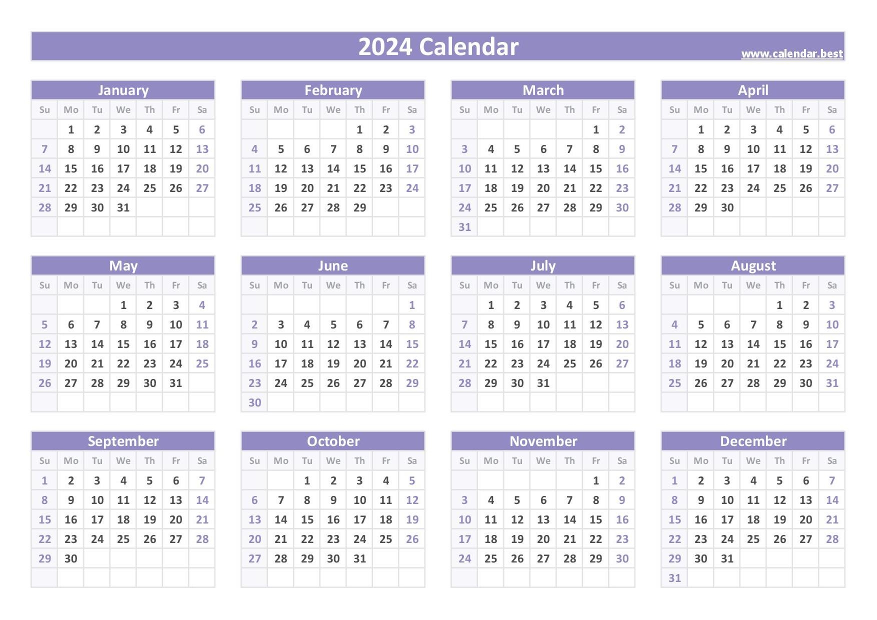 2025 Calendar Landscape Printable Emiliano Jett