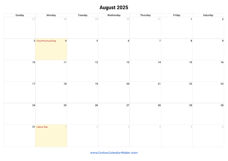2025 Calendar With Canada Holidays James A Leach