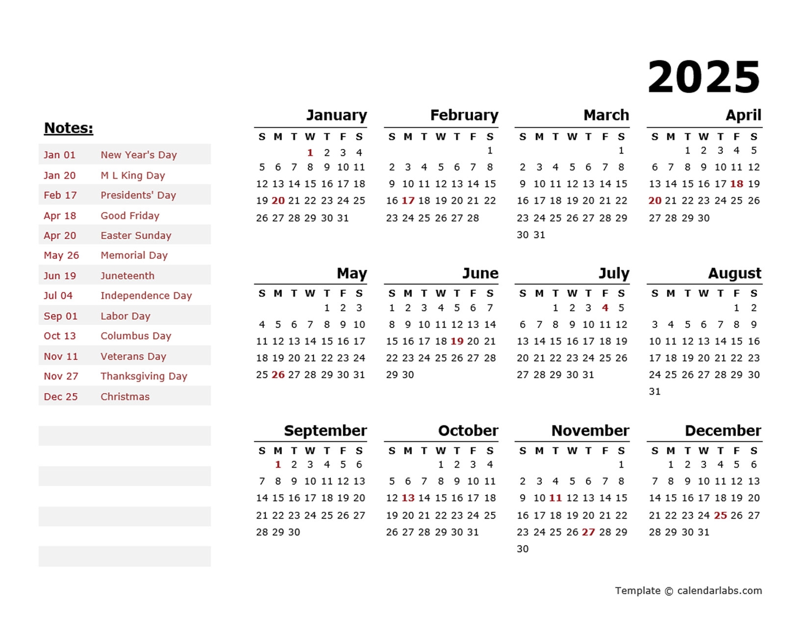 2026 Calendar Word Doc Printable Free