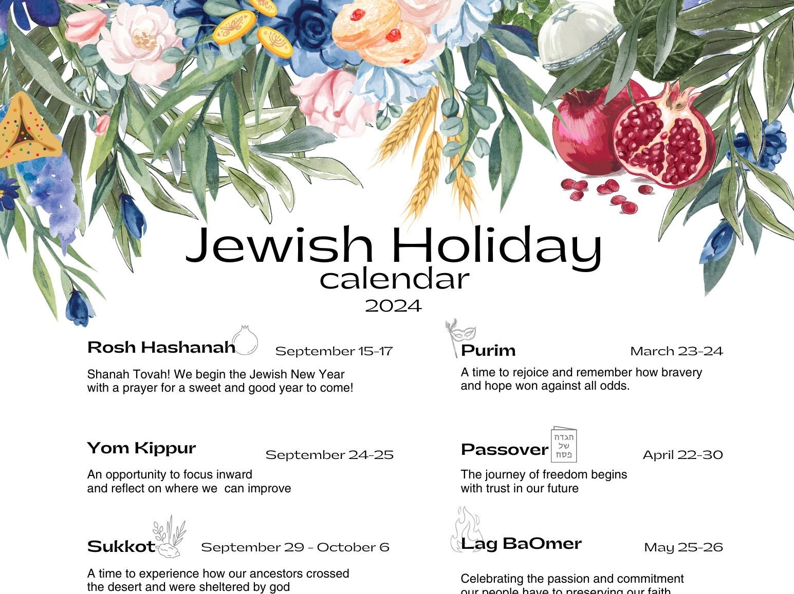 2025 Jewish Holidays Hebcal Rodrigo Lane