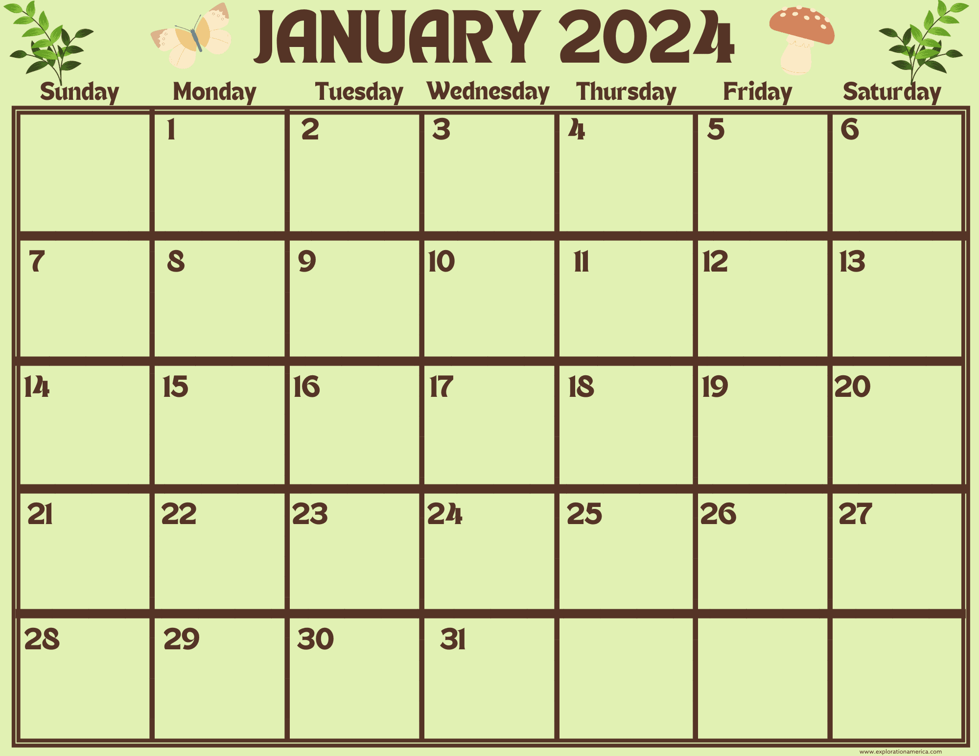 2025 Monthly Printable Calendars Henry Morris