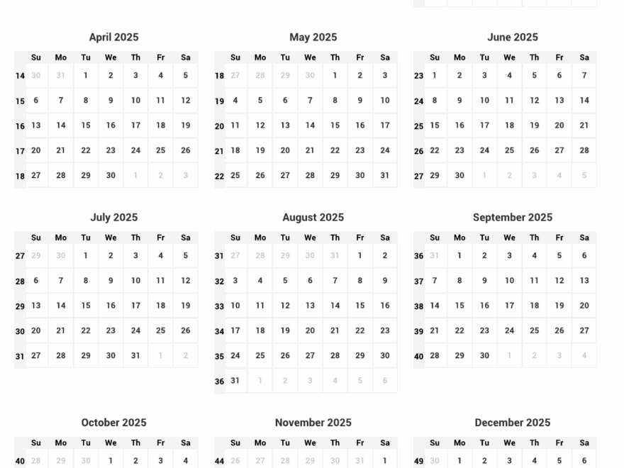 2025 Week Calendar Printable Cristian Jayden