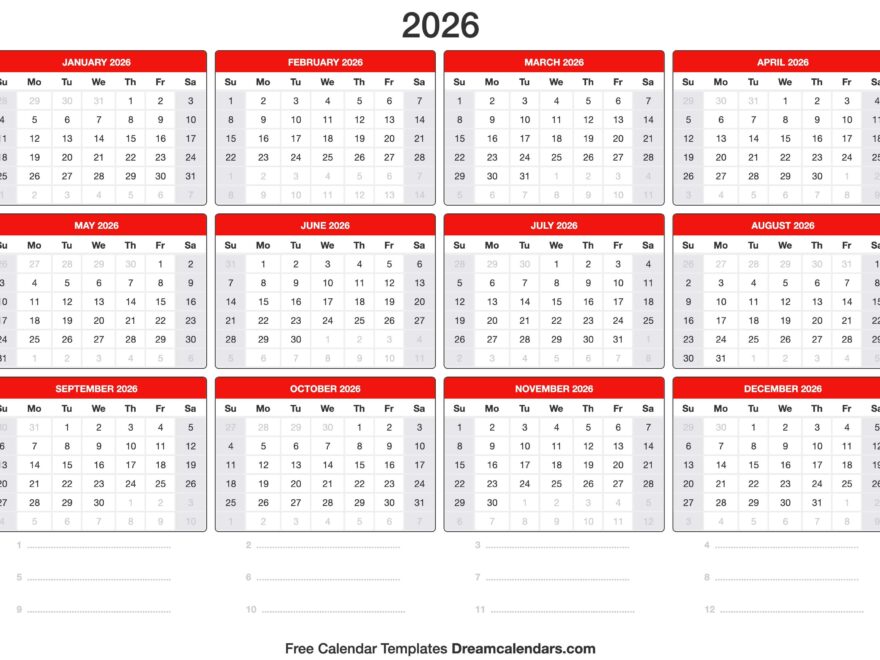 2026 Calendar
