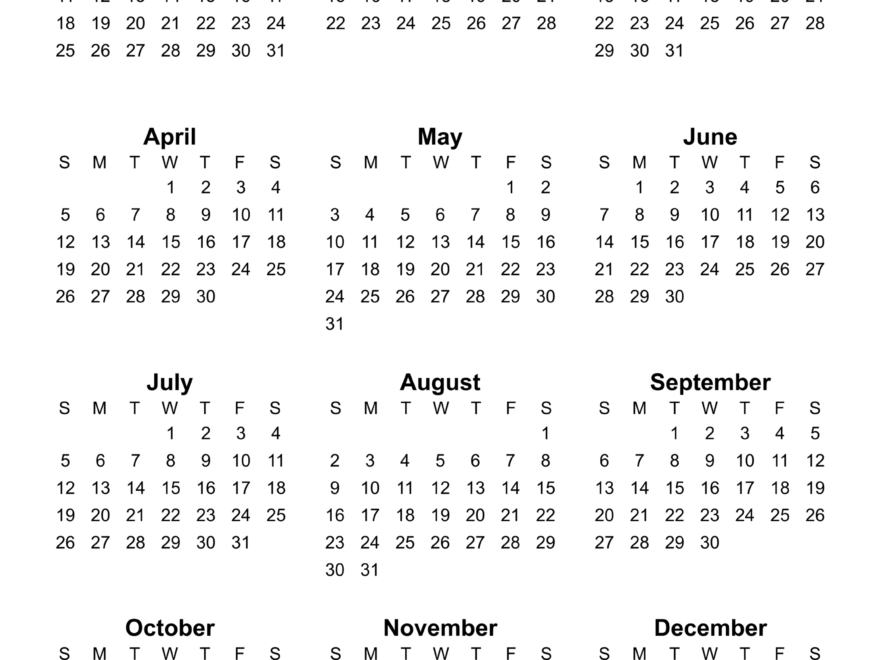 2026 Calendar Printable Org