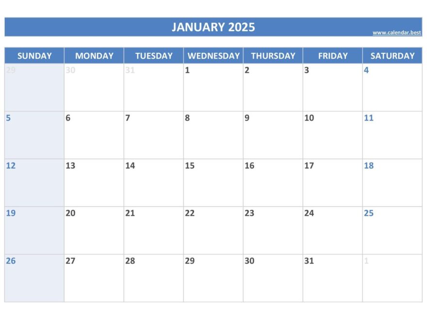 A Monthly Calendar For 2025 John M Fink