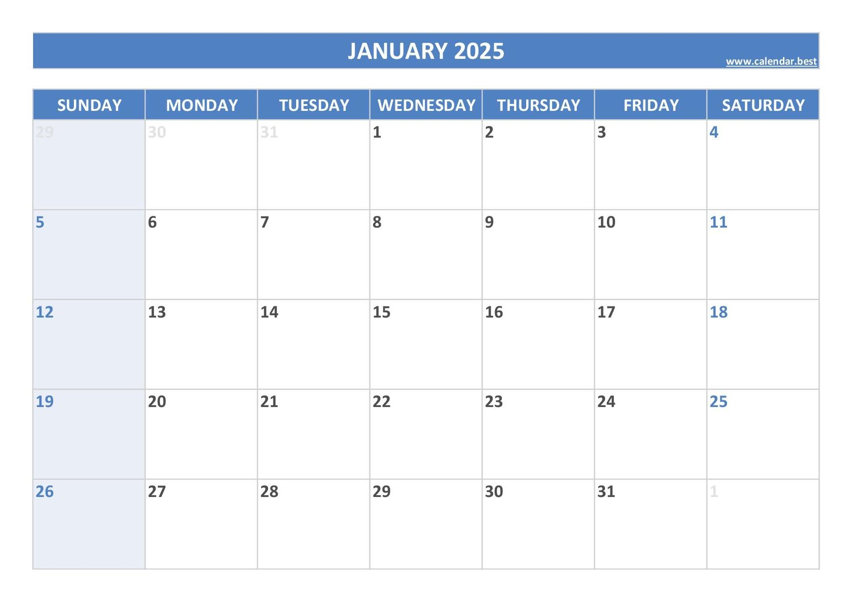 A Monthly Calendar For 2025 John M Fink