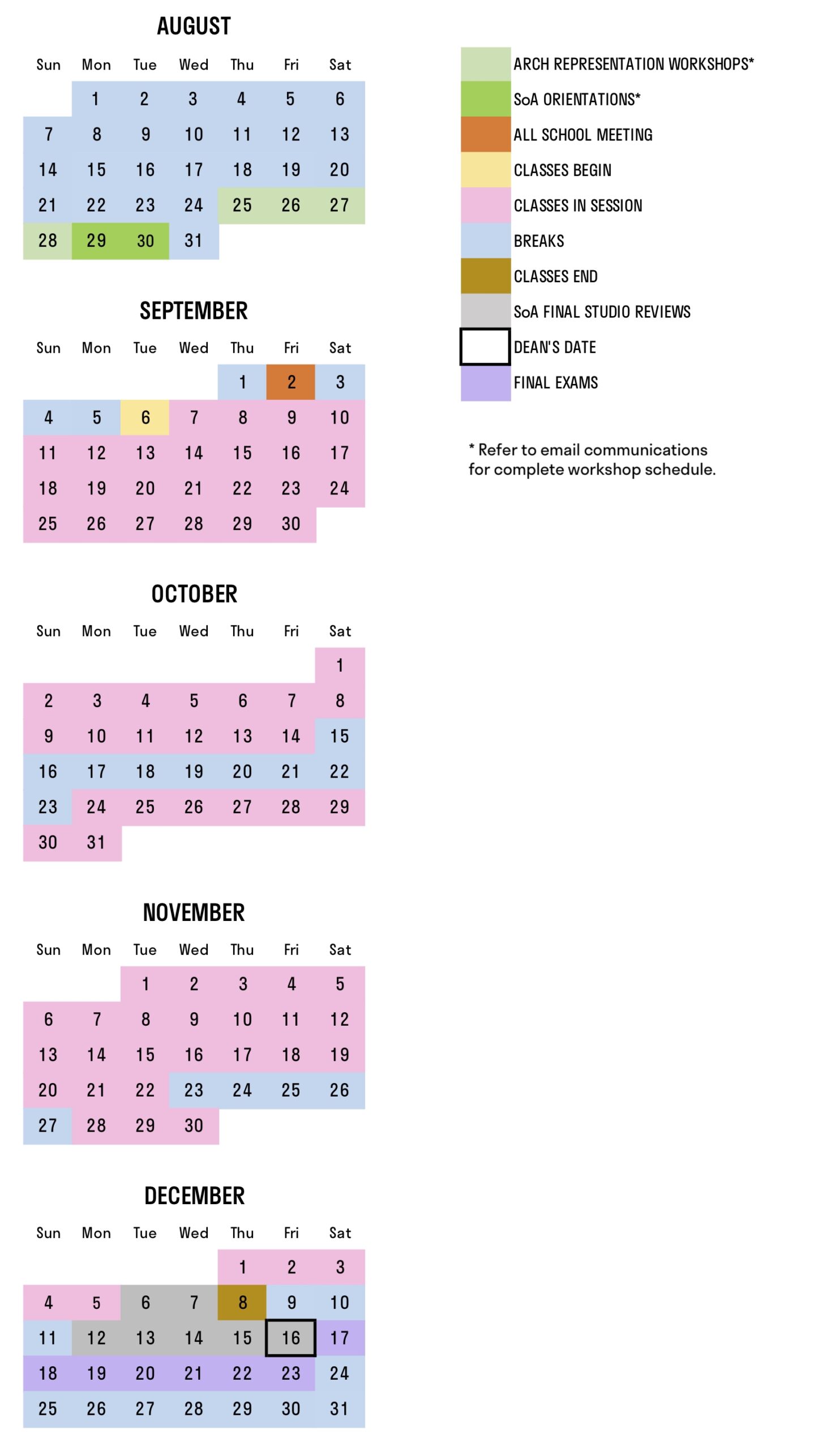 Academic Calendar Princeton William H Keeley