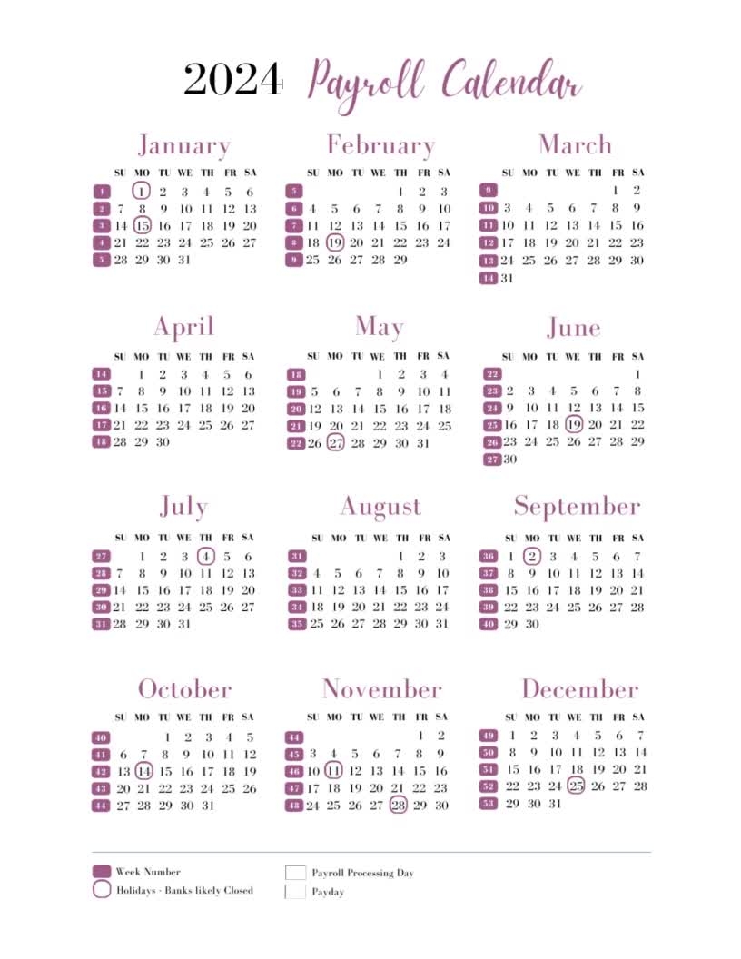 Adp Payroll 2024 Calendar Della Farrand