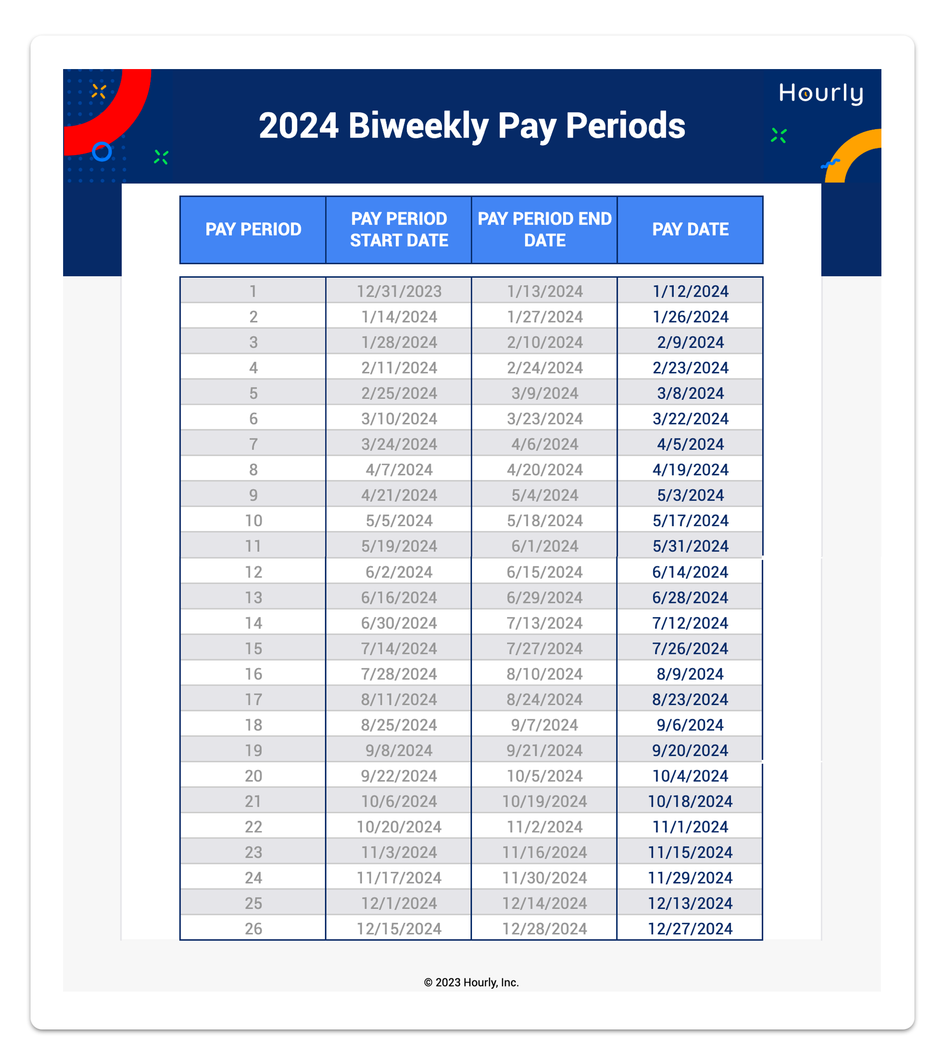 Biweekly Payroll Calendar 2025 Mary Liu
